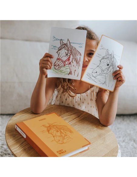 Refill KIDYDRAW-PAD Recharge de dessins "Chevaux" - Kidywolf