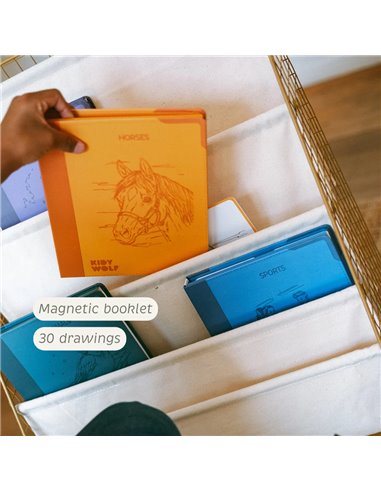 Refill KIDYDRAW-PAD Recharge de dessins "Chevaux" - Kidywolf