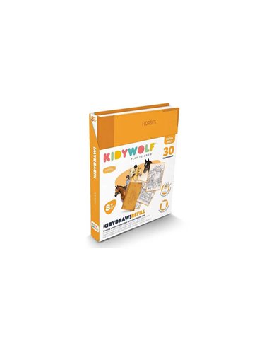 Refill KIDYDRAW-PAD Recharge de dessins "Chevaux" - Kidywolf