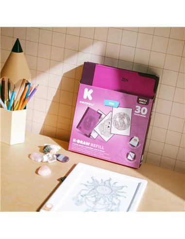 Refill K-DRAW-PAD Recharge de dessins "Zen" - Kidywolf