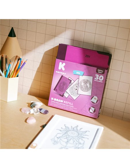 Refill K-DRAW-PAD Recharge de dessins "Zen" - Kidywolf