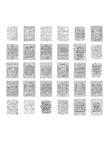 Refill K-DRAW-PAD Recharge de dessins "Quote" - Kidywolf