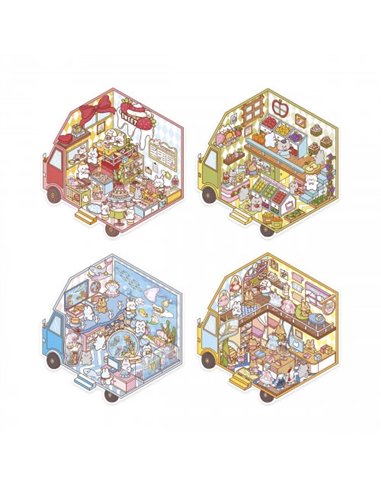 COSY STICKERS - TINY TRUCKS - Janod