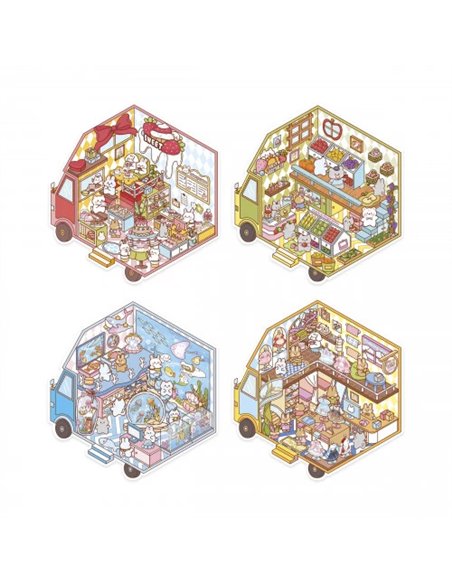 COSY STICKERS - TINY TRUCKS - Janod