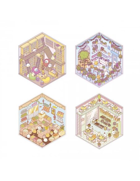 COSY STICKERS - LITTLE SHOPS - Janod