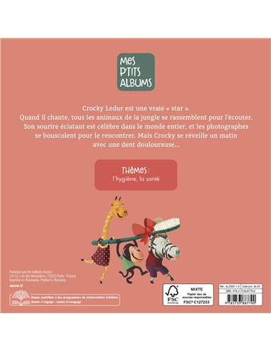 CROCKY LE CROCODILE A MAL AUX DENTS - Auzou