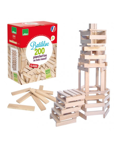 Batibloc classic 200 planchettes en bois massif