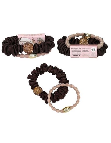 Miss Melody Set d'élastiques à cheveux strass