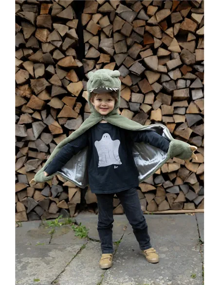Cape de T-Rex bébé, douce et caline, vert, taille 2 ans - great pretenders