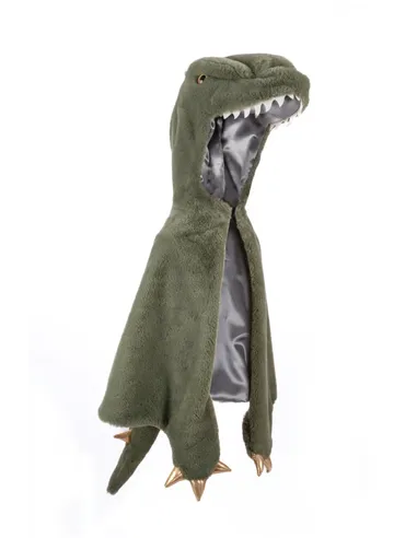 Cape de T-Rex bébé, douce et caline, vert, taille 2 ans - great pretenders