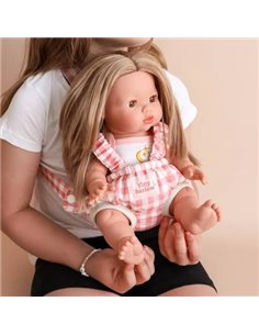 Tiny Harlow - Porte bébé pour poupée Vichy rose 2