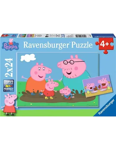 Puzzles Enfants 2x24 pièces - Peppa Pig - La vie de famille - ravensburger