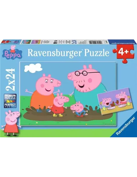 Puzzles Enfants 2x24 pièces - Peppa Pig - La vie de famille - ravensburger