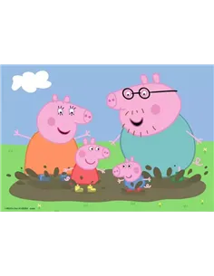 Puzzles Enfants 2x24 pièces - Peppa Pig - La vie de famille - ravensburger 2
