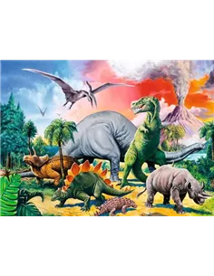 Puzzle 100 XXL pièces - Au milieu des dinosaures - ravensburger 2