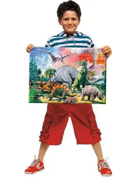 Puzzle 100 XXL pièces - Au milieu des dinosaures - ravensburger