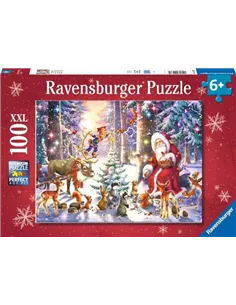 Puzzle Enfant 100 XXL pièces - Noël en forêt - ravensburger