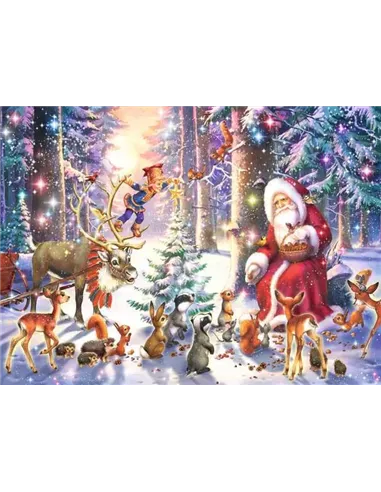 Puzzle Enfant 100 XXL pièces - Noël en forêt - ravensburger