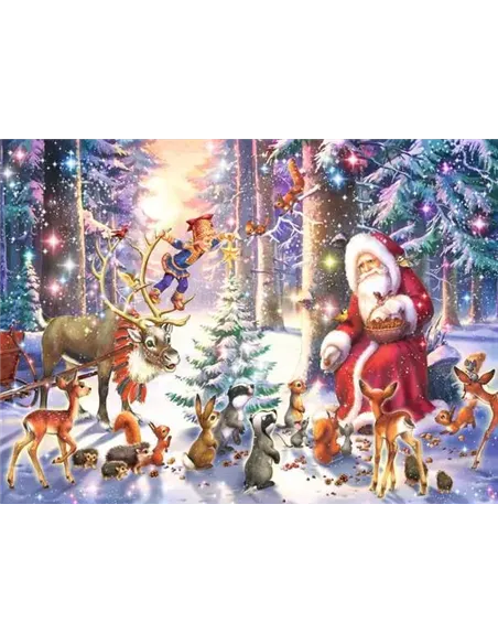 Puzzle Enfant 100 XXL pièces - Noël en forêt - ravensburger