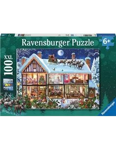 Puzzle 100 XXL pièces - Noël à la maison - Ravensburger