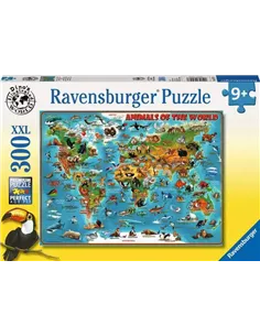 Puzzle 300 XXL pièces - Animaux autour du monde - ravensburger