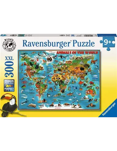 Puzzle 300 XXL pièces - Animaux autour du monde - ravensburger