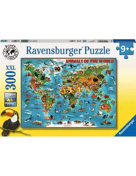 Puzzle 300 XXL pièces - Animaux autour du monde - ravensburger