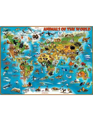 Puzzle 300 XXL pièces - Animaux autour du monde - ravensburger