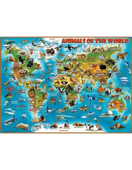 Puzzle 300 XXL pièces - Animaux autour du monde - ravensburger