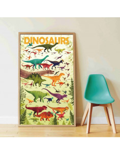 Poster en stickers : dinosaures 2