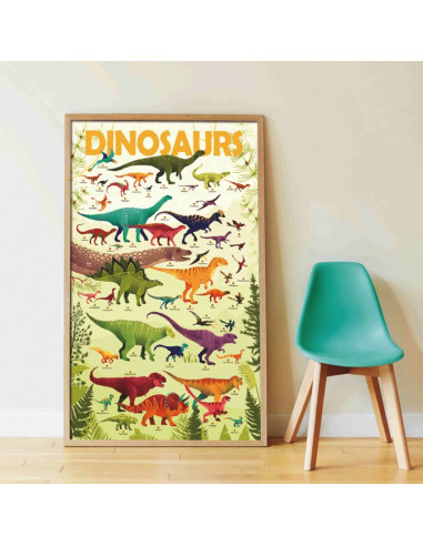 Poster en stickers : dinosaures