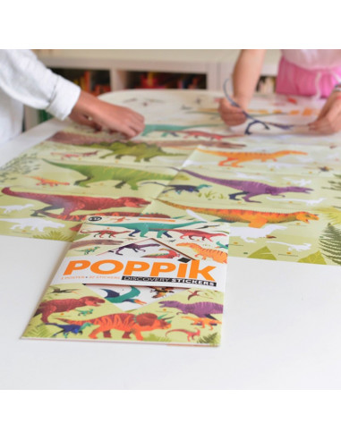 Poster en stickers : dinosaures