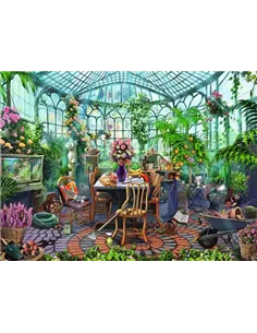 Puzzle Adultes 500 pièces - Un matin dans la serre - ravensburger 2