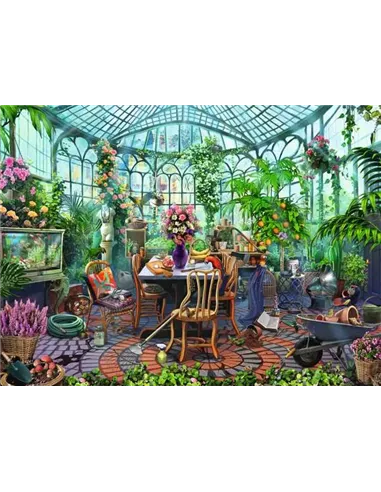 Puzzle Adultes 500 pièces - Un matin dans la serre - ravensburger