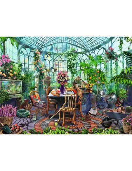 Puzzle Adultes 500 pièces - Un matin dans la serre - ravensburger