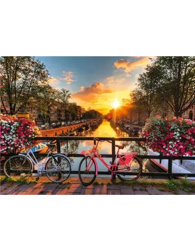 Puzzle Adultes 1000 pièces - Vélos à Amsterdam