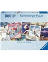 Puzzle Adultes 1000 pièces - Affiches de ski vintage