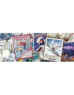 Puzzle Adultes 1000 pièces - Affiches de ski vintage 2