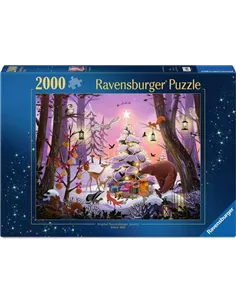 Puzzle Adultes 2000 pièces - Nuit de Noël enchantée