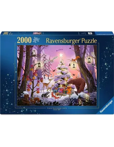 Puzzle Adultes 2000 pièces - Nuit de Noël enchantée