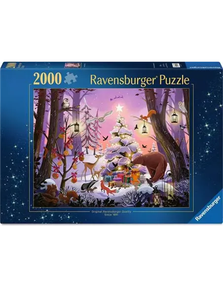 Puzzle Adultes 2000 pièces - Nuit de Noël enchantée