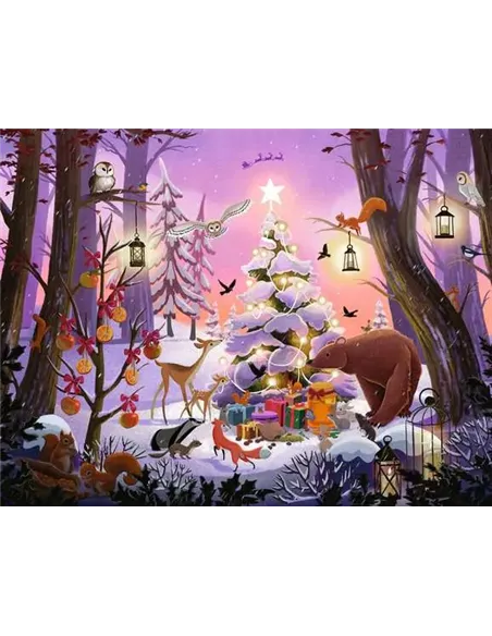 Puzzle Adultes 2000 pièces - Nuit de Noël enchantée