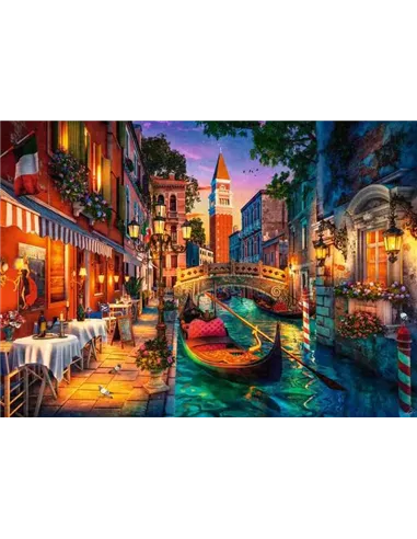 Puzzle Adultes 1000 pièces - Croisière sur les canaux à Venise