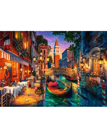 Puzzle Adultes 1000 pièces - Croisière sur les canaux à Venise