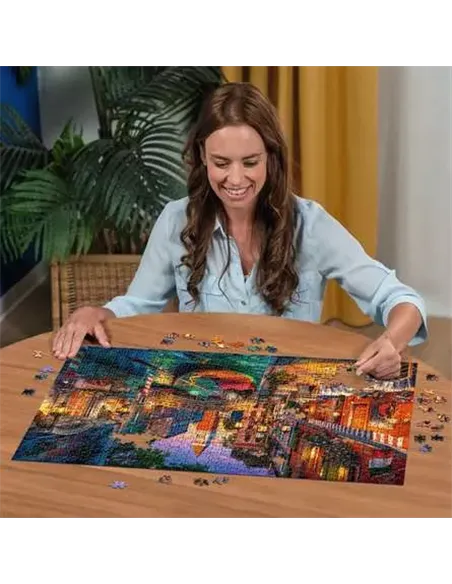 Puzzle Adultes 1000 pièces - Croisière sur les canaux à Venise