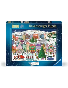 Puzzle Adultes 1000 pièces - La ville de Noël