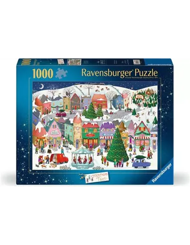 Puzzle Adultes 1000 pièces - La ville de Noël