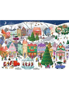 Puzzle Adultes 1000 pièces - La ville de Noël 2