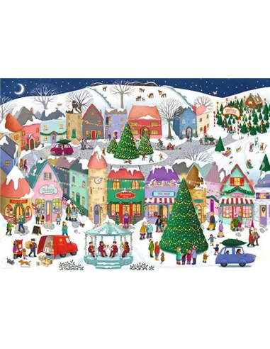 Puzzle Adultes 1000 pièces - La ville de Noël