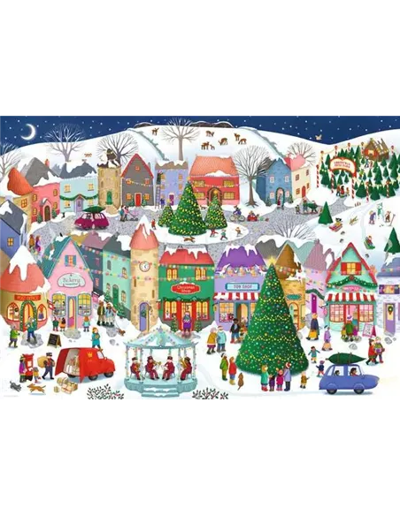 Puzzle Adultes 1000 pièces - La ville de Noël